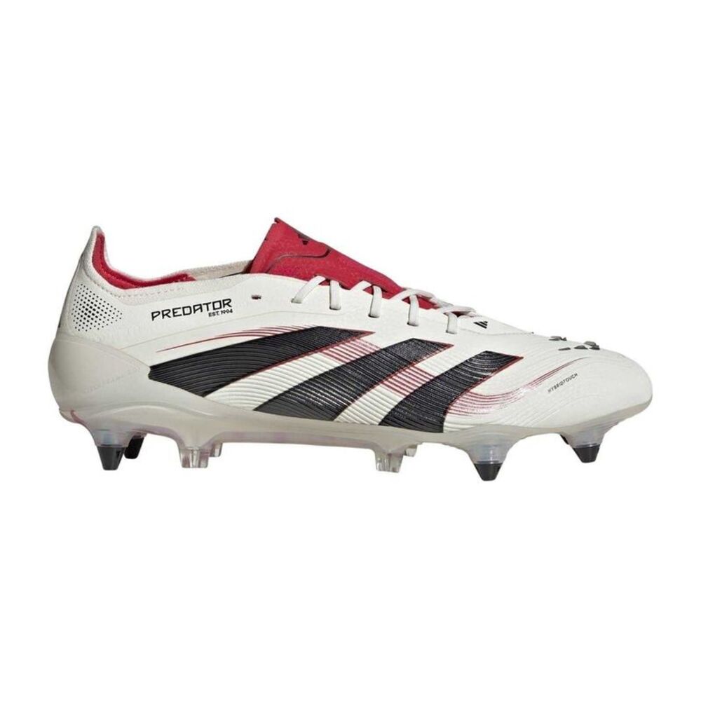 Predator Mens Predator Stripes Soft Ground Football Boots / Off White/Black